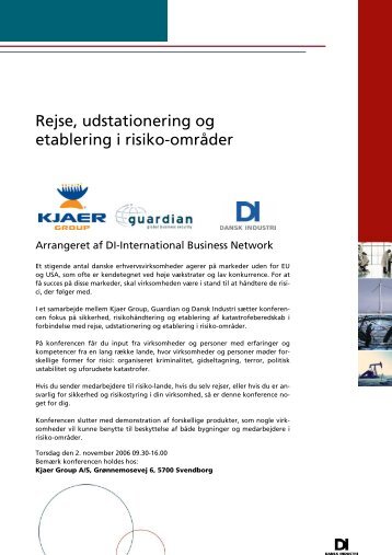 Rejse, udstationering og etablering i risiko-områder - Guardian