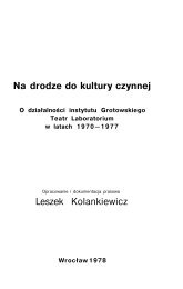 Na drodze do kultury czynnej Leszek Kolankiewicz - OtwÃ³rz KsiÄÅ¼kÄ