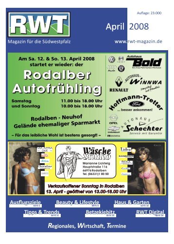 April 2008 - RWT - Magazin für die Südwestpfalz