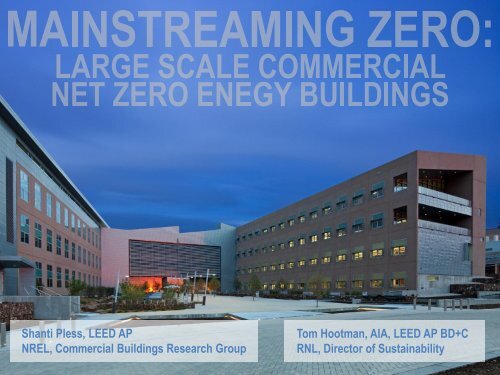 Tom Hootman, AIA, LEED AP BD+C RNL, Director of ... - Archive - ULI