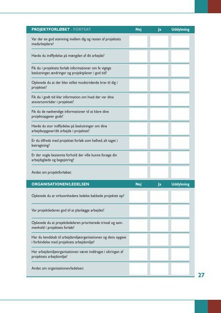 Download vejledningen: ArbejdsmiljÃ¸venlig projektledelse - Ida