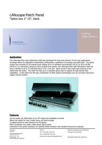 LANscape Patch Panel - Siemens Enterprise Communications ...