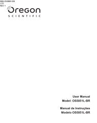 OS5851L-BR Manual de Instruções Modelo ... - Oregon Scientific