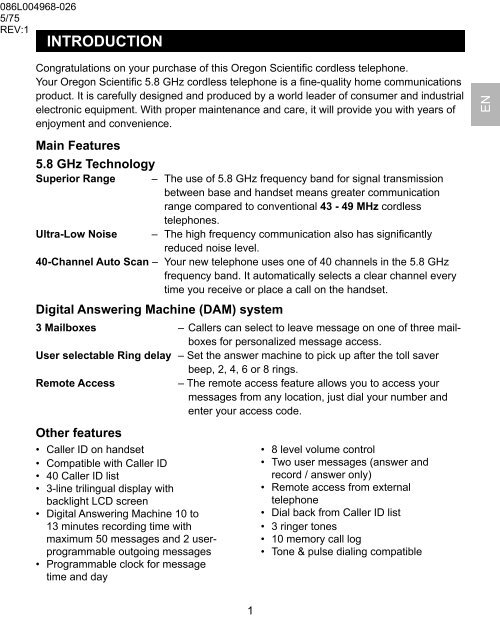 OS5851L-BR Manual de Instruções Modelo ... - Oregon Scientific