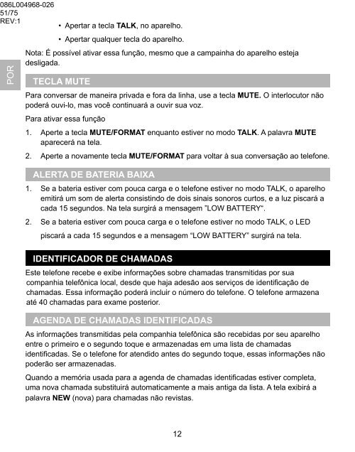 OS5851L-BR Manual de Instruções Modelo ... - Oregon Scientific