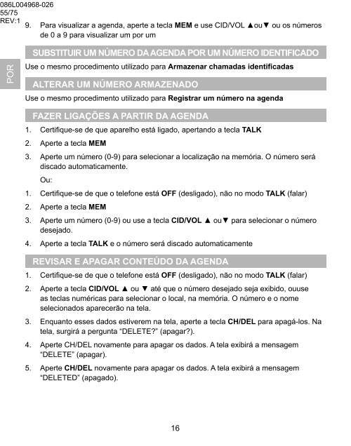 OS5851L-BR Manual de Instruções Modelo ... - Oregon Scientific