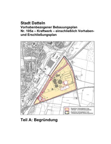 Stadt Datteln Teil A: Begründung - buergerbeteiligung-datteln.de