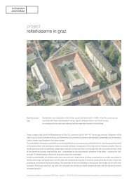 project reiterkaserne in graz - Hohensinn Architektur