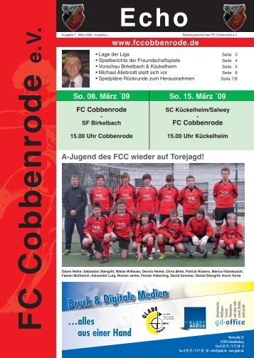 FCC_Magazin_7_09_Glade.qxp:Layout 1 - FC Cobbenrode 1926 eV