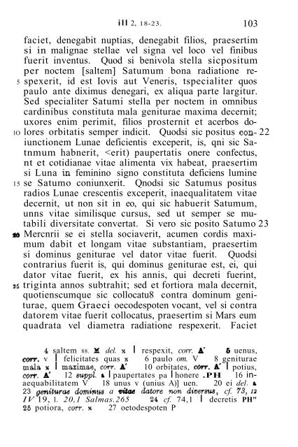 Iulii Firmici Materni Matheseos libri VIII - Hellenistic Astrology