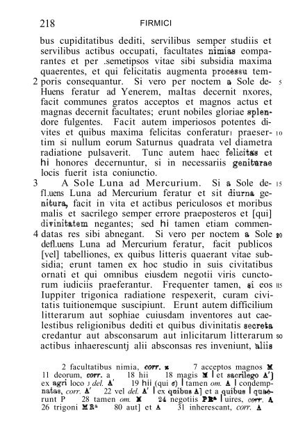 Iulii Firmici Materni Matheseos libri VIII - Hellenistic Astrology