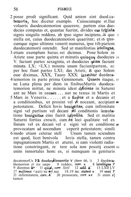 Iulii Firmici Materni Matheseos libri VIII - Hellenistic Astrology