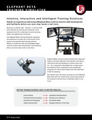 ELEPHANT BETA TRAINING SIMULATOR - L-3 DPA