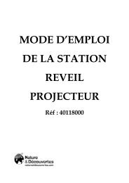 MODE D'EMPLOI