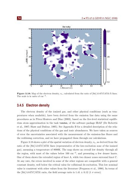 A spatially resolved study of ionized regions in galaxies at different ...