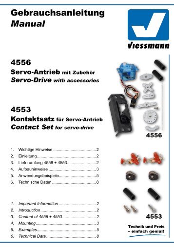 Bedienungsanleitung - Viessmann Modellspielwaren GmbH