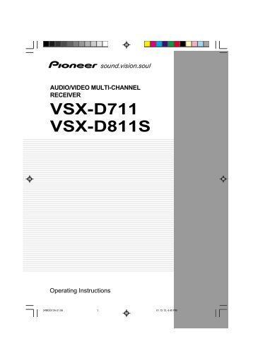 VSX-D711 VSX-D811S - Pioneer Electronics