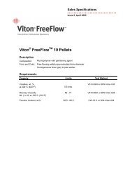 Sales Spec Viton FreeFlow 10 pellets - Tomark Industries, Inc.