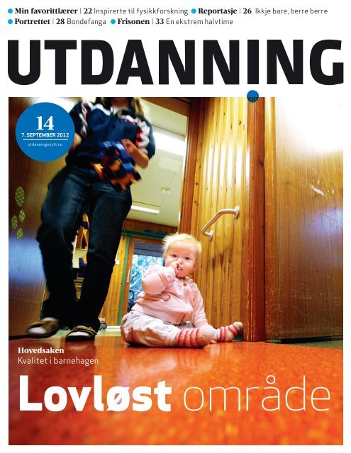 Utdanning nr 14. 2012 - Utdanningsnytt.no