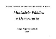 Ministério Público e Democracia - Mazzilli