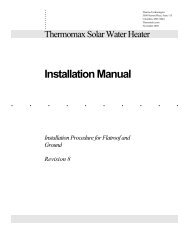 Installation Manual - Thermomax Technologies