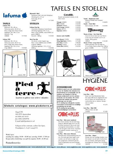 CATALOGUS CATALOGUS - Demmenie Sport