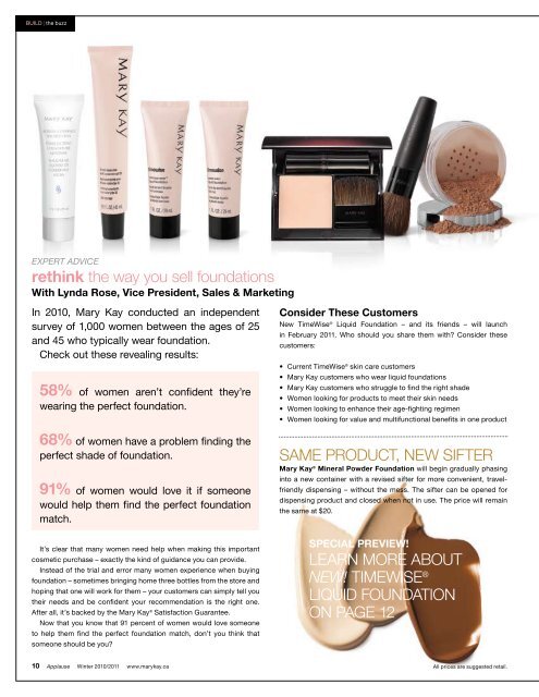 timewise® foundation get primed for our biggest launch ... - Pink Truth