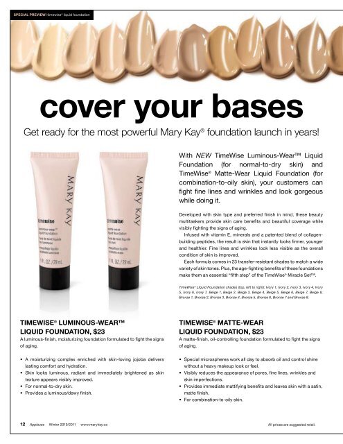 timewise® foundation get primed for our biggest launch ... - Pink Truth