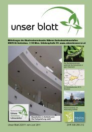 unser blatt - Absolventenverband Höherer Gartenbaulehranstalten