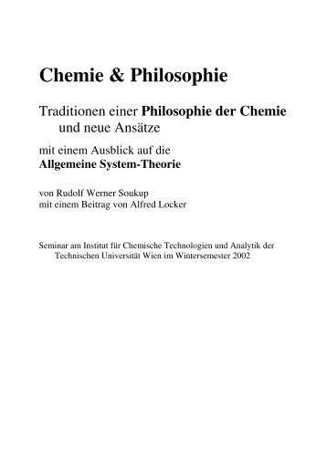 Philosophie der Chemie - Rudolf Werner Soukup