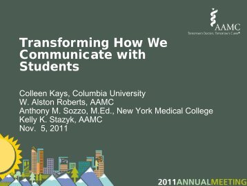 Transforming How We Communicate with Students - AAMC