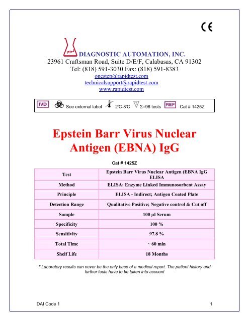 Ebv Serology Chart