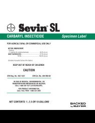 Sevin SL Carbaryl Insecticide, Specimen Label