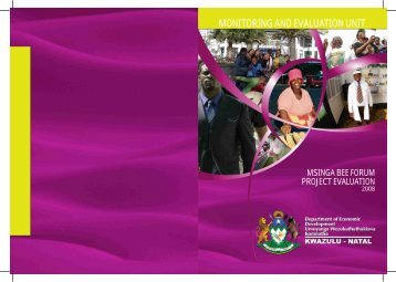 Msinga BEE Forum - Department of Economic Development and ...