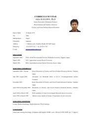 CURRICULUM VITAE Akira KAGAWA, Ph.D