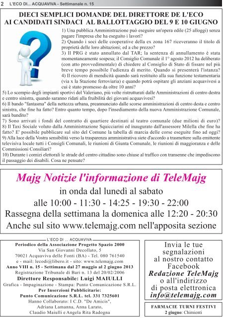 numero del 27-05-2013 - telemajg