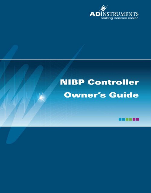 NIBP Controller Owner's Guide - ADInstruments