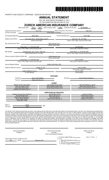 ZAIC2012-1 - Zurich Producer Compensation