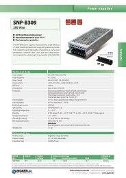 Data Sheet - Bicker Elektronik