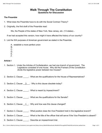 Walk Through The Constitution - IICSN