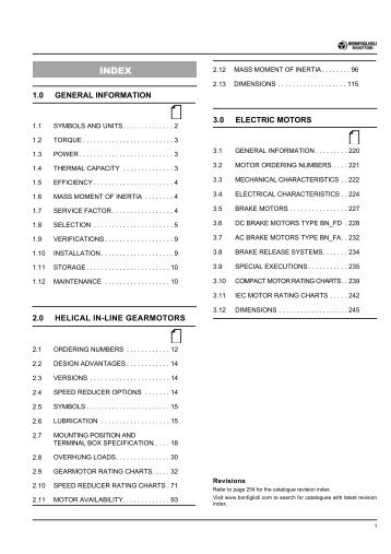 3.0 ELECTRIC MOTORS 1.0 GENERAL ... - Tecnotrans