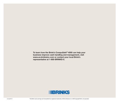 COMPUSAFEÂ® 4000 SERIES - Brink's US