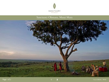 Sanctuary Olonana, Masai Mara - Sanctuary Retreats