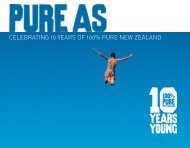 Pure As - Tourism New Zealand