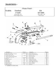 Pirate Pistol Schematic - Traditions Performance Firearms