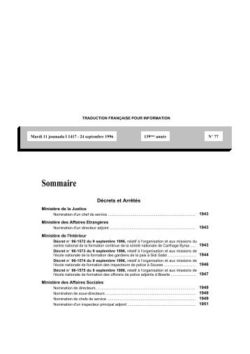 Sommaire - CNUDST