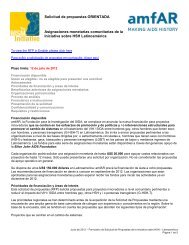 Solicitud de propuestas(documento en PDF) - amfAR