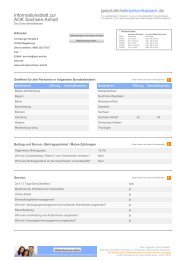 Informationsblatt Zur Aok Plus