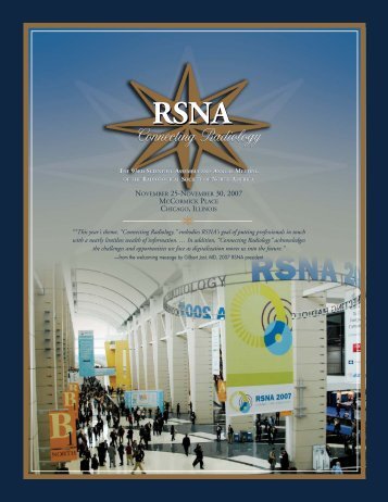 RSNA, Focal Spot Winter 2007-2008 - Mallinckrodt Institute of ...