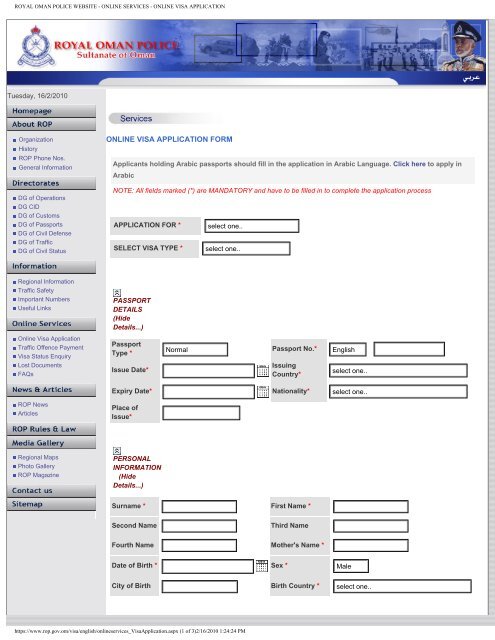 online visa application - Travel Document Systems